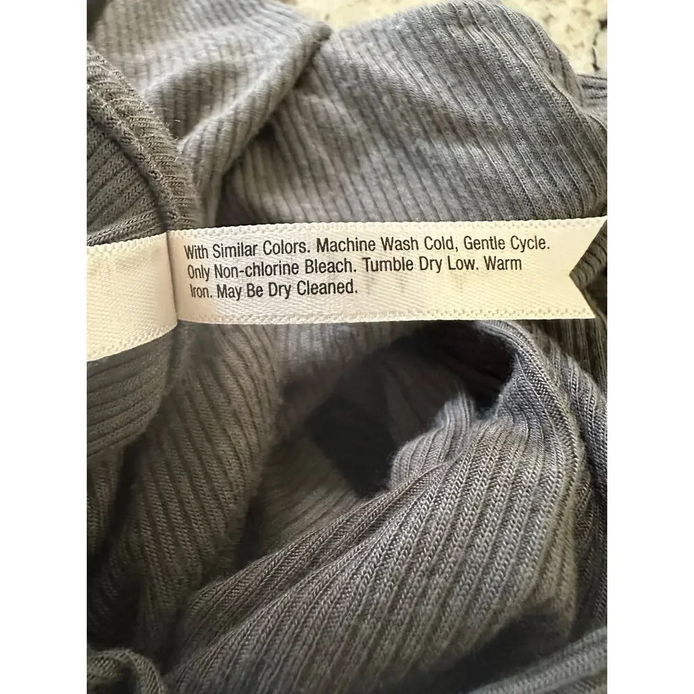 Soma Cool Nights + Days Long Ribbed Cardigan Heather gray size small - Picture 8 of 9